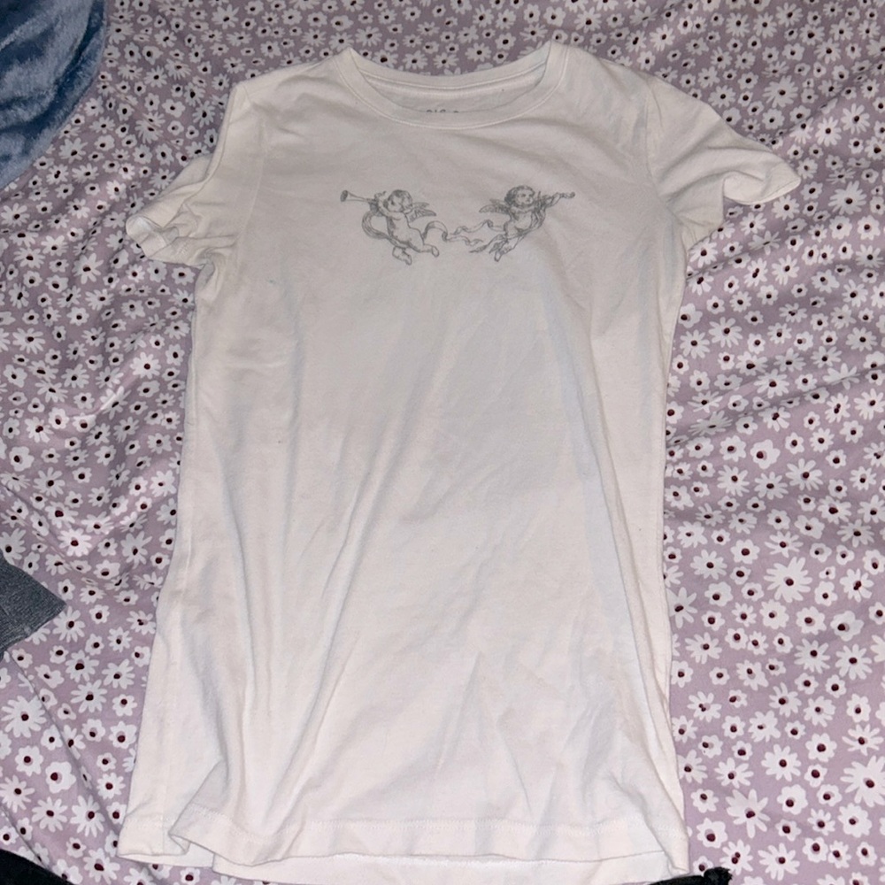 Aeropostale classic crew tight fitting white tee shirt